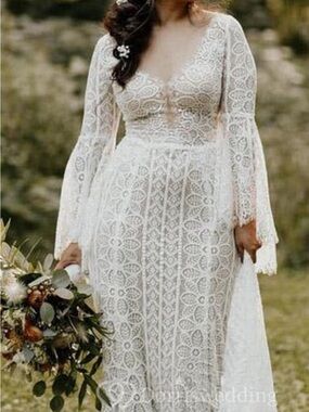 New with tags, boho lace wedding dress